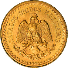 Coin, Mexico, 2-1/2 Pesos, 1945, Mexico City, MS(60-62), Gold, KM:463