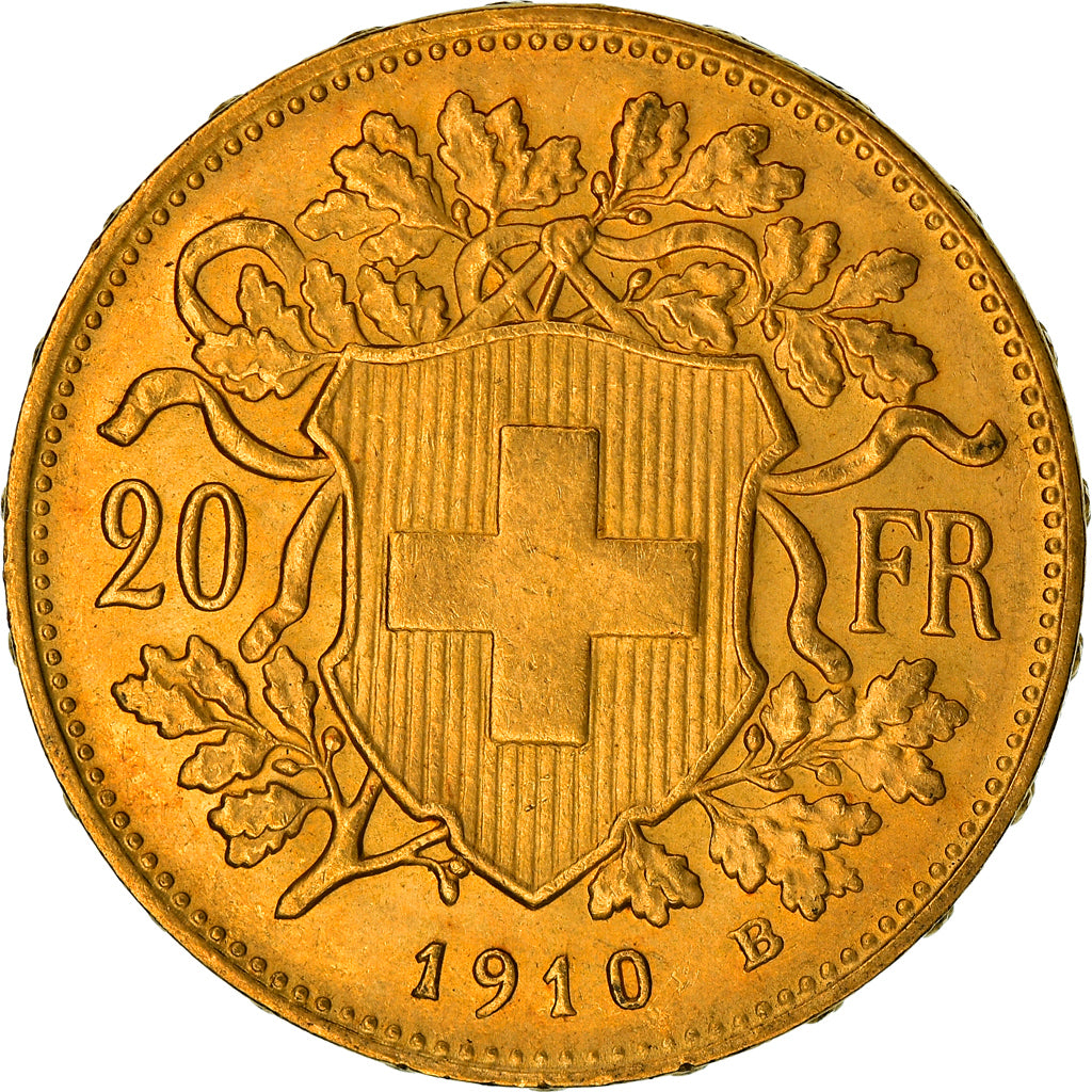 Moneda, Suiza, 20 Francs, 1910, Bern, EBC, Oro, KM:35.1