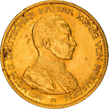 Moneta, Landy niemieckie, PRUSSIA, Wilhelm II, 20 Mark, 1914, Berlin, AU(55-58)