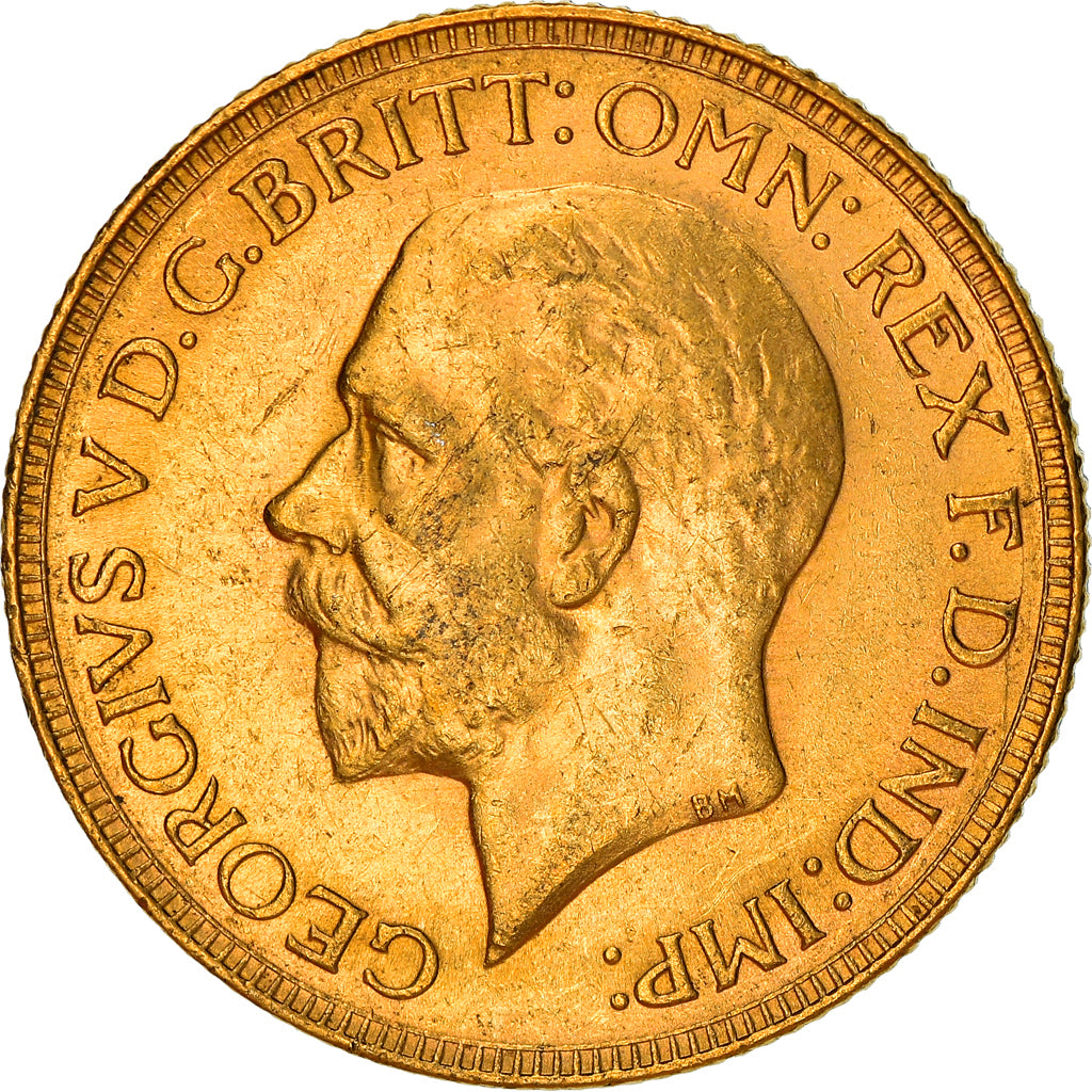 Coin, Australia, George V, Sovereign, 1930, Perth, AU(55-58), Gold, KM:32