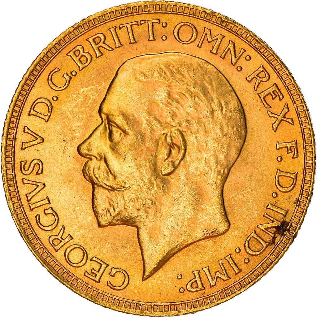 Moeda, África do Sul, George V, Sovereign, 1932, Pretoria, MS(63), Dourado