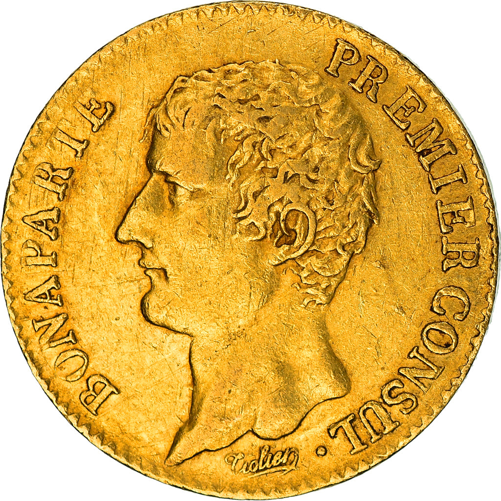 Moneda, Francia, Napoléon I, 20 Francs, An 12, Paris, MBC, Oro, KM:651