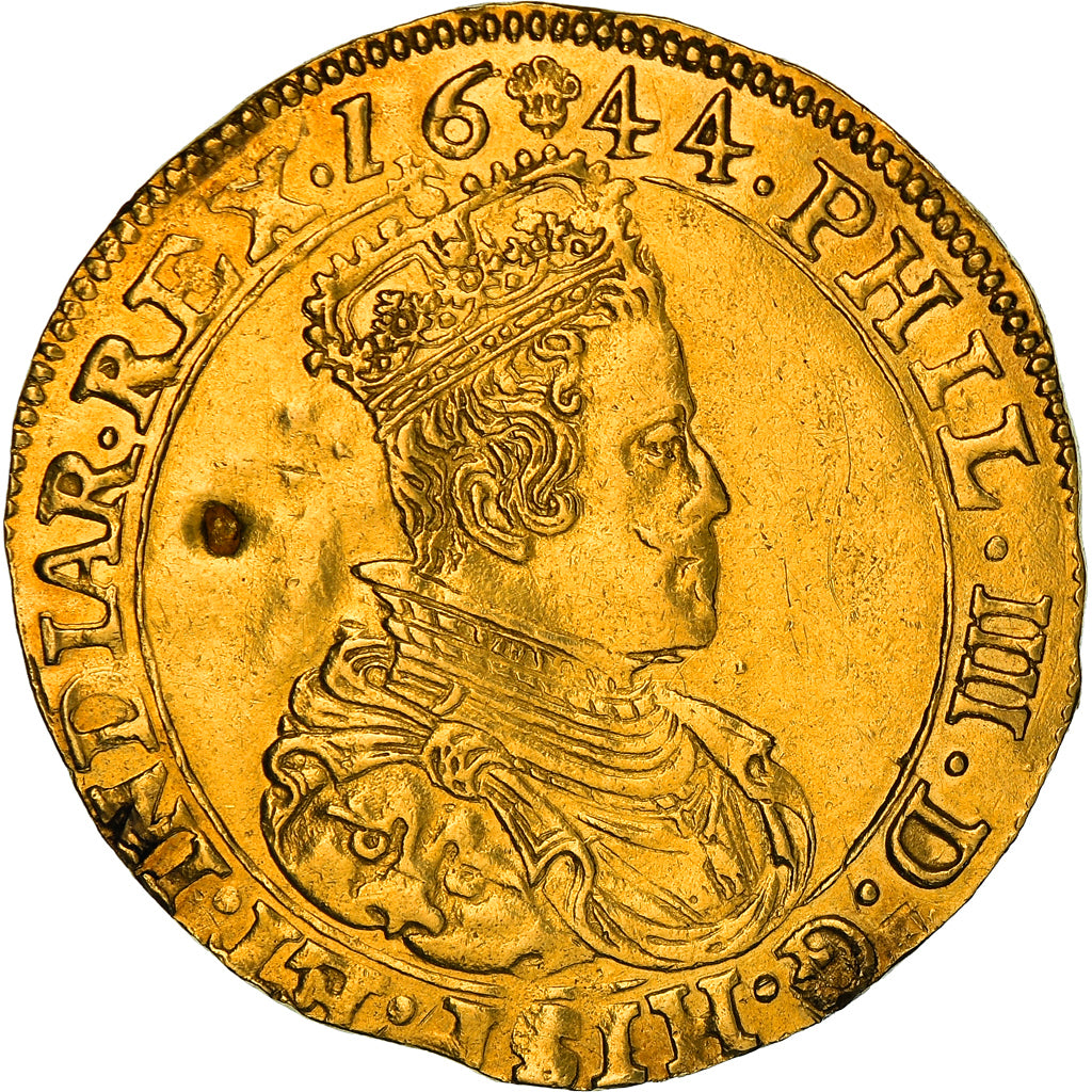 Coin, Spanish Netherlands, BRABANT, Philip IV, 2 Souverain D'or, 1644, Brussels