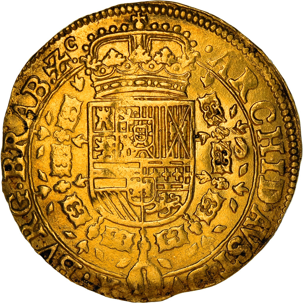 Coin, Spanish Netherlands, BRABANT, Philip IV, 2 Souverain D'or, 1644, Brussels