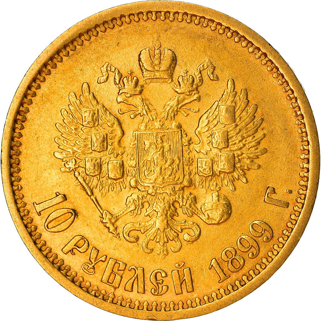 Monnaie, Russie, Nicholas II, 10 Roubles, 1899, St. Petersburg, TTB, Or, KM:64