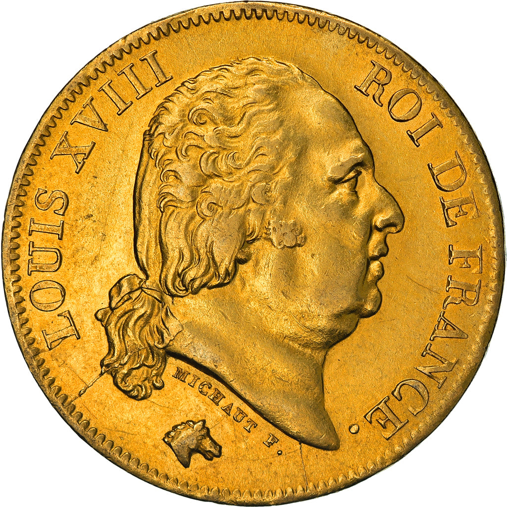 Münze, Frankreich, Louis XVIII, Louis XVIII, 40 Francs, 1818, Lille, SS+, Gold