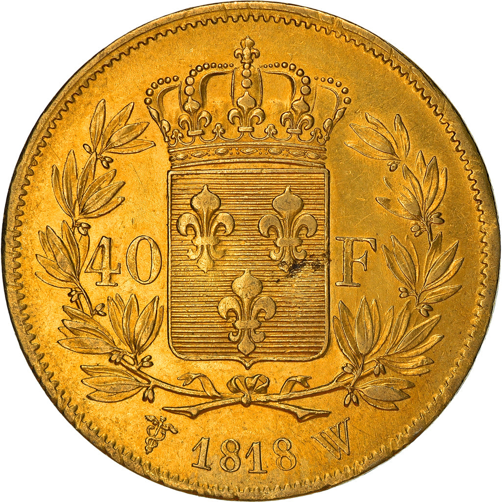Münze, Frankreich, Louis XVIII, Louis XVIII, 40 Francs, 1818, Lille, SS+, Gold