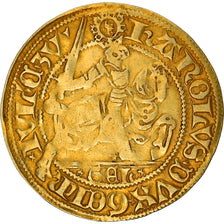 Coin, Spanish Netherlands, Gueldre, Charles d'Egmont, Florin d'or au cavalier