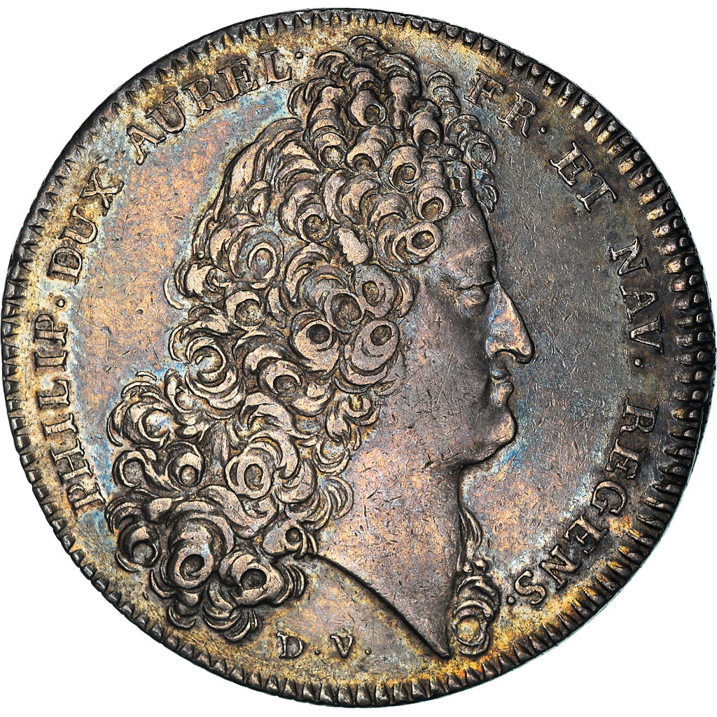 France, Token, Louis XV, Régence de Philippe d'Orléans, AU(55-58), Silver