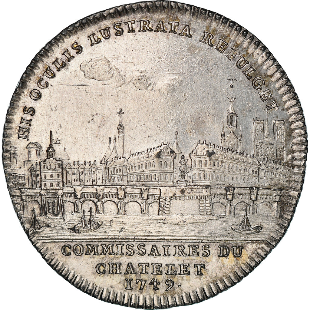 Francia, Token, Thomas Mouricault, Commissaire au Châtelet, 1779, SPL-
