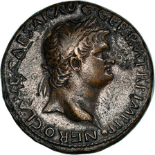 Coin, Nero, Sestertius, 65, Lyon, AU(50-53), Bronze, RIC:436