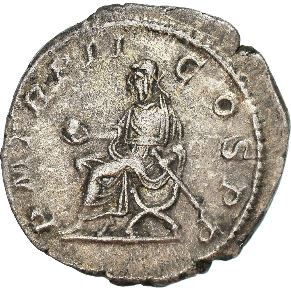 Coin, Macrinus, Denarius, 218, Roma, EF(40-45), Silver, RIC:27
