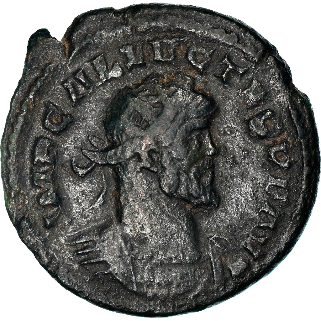 Coin, Allectus, Aurelianus, 293-294, London, EF(40-45), Billon, RIC:28