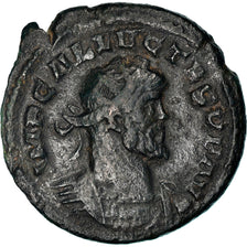 Coin, Allectus, Aurelianus, 293-294, London, EF(40-45), Billon, RIC:28