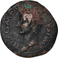 Moneda, Tiberius, As, 22-23, Roma, BC+, Bronce, RIC:44