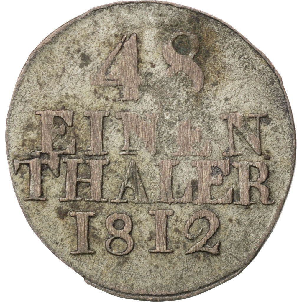 Coin, German States, SAXONY-ALBERTINE, Friedrich August I, 1/48 Thaler, 1/2