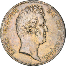 Monnaie, France, Louis-Philippe, 5 Francs, 1830, Lille, Tranche en creux, TTB