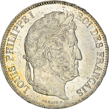 Moeda, França, Louis-Philippe, 5 Francs, 1832, Paris, AU(50-53), Prata