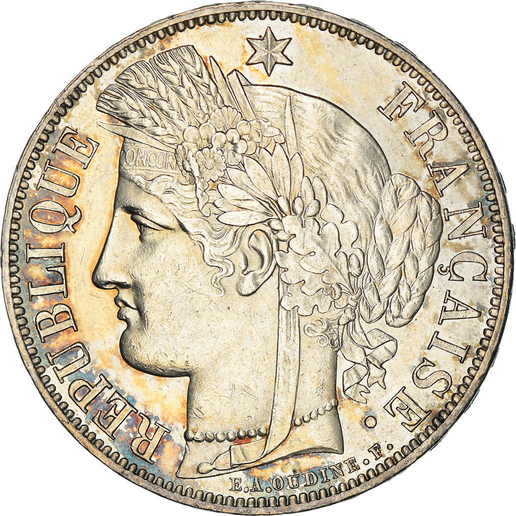 Coin, France, Cérès, 5 Francs, 1850, Paris, AU(55-58), Silver, KM:761.1, Le