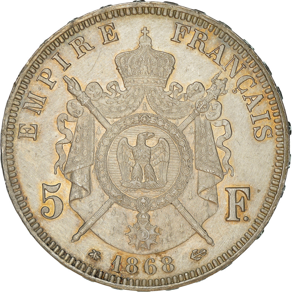 Münze, Frankreich, Napoleon III, Napoléon III, 5 Francs, 1868, Paris, VZ