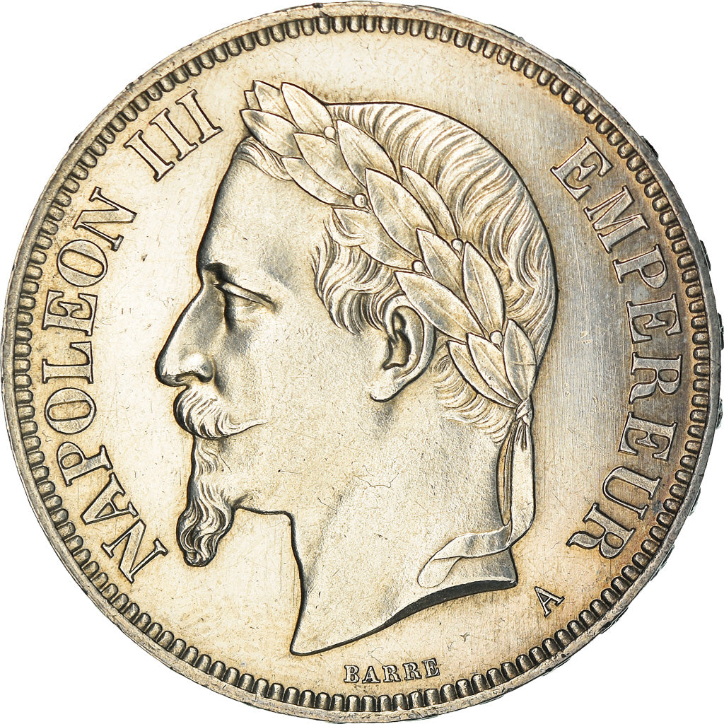 Coin, France, Napoleon III, Napoléon III, 5 Francs, 1870, Paris, MS(60-62)