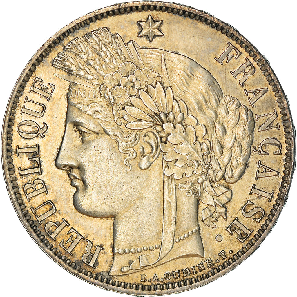 Monnaie, France, Cérès, 5 Francs, 1870, Paris, SUP+, Argent, KM:819, Le