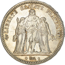 Coin, France, Hercule, 5 Francs, 1871, Paris, Camélinat, MS(60-62), Silver