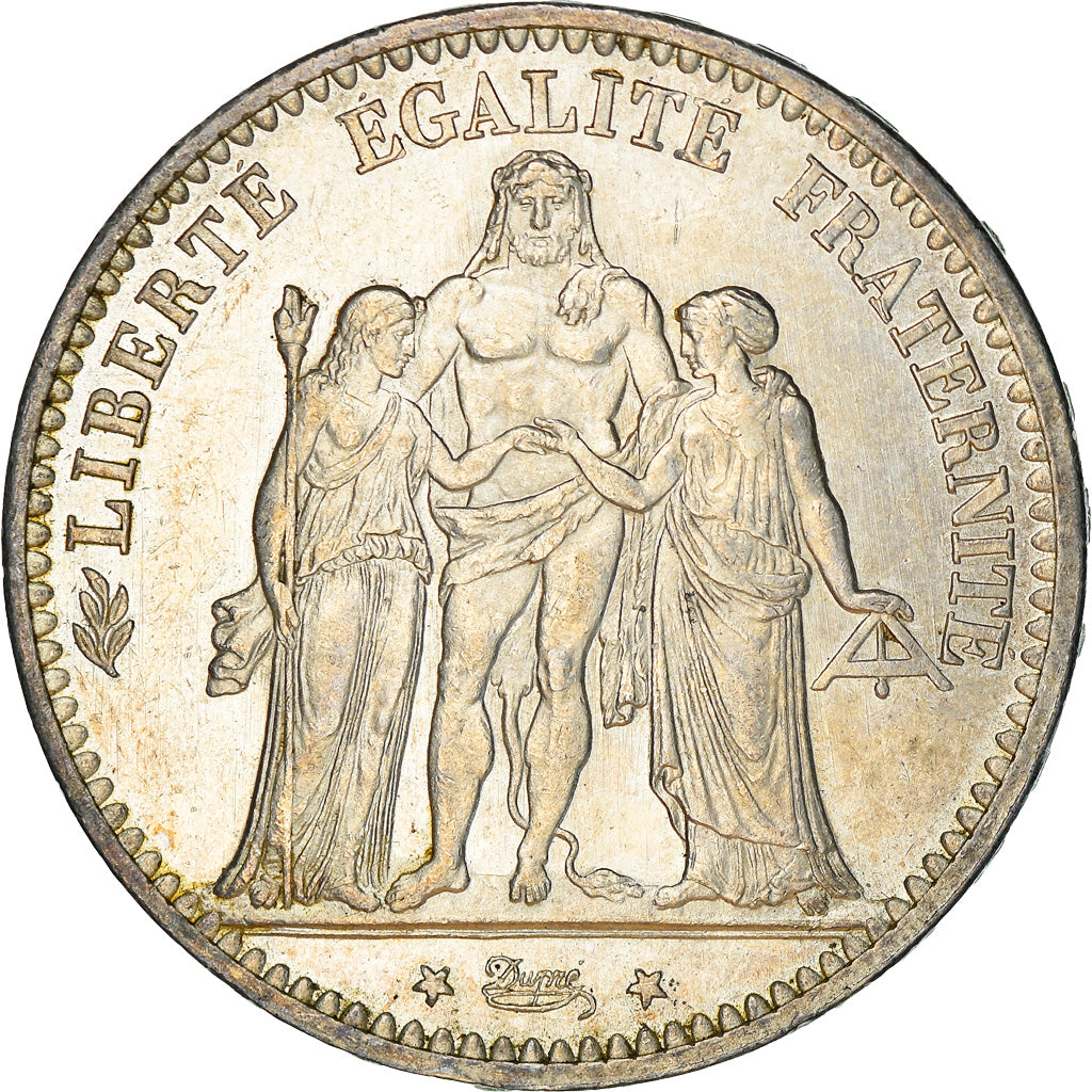 Coin, France, Hercule, 5 Francs, 1873, Paris, MS(60-62), Silver, KM:820.1, Le