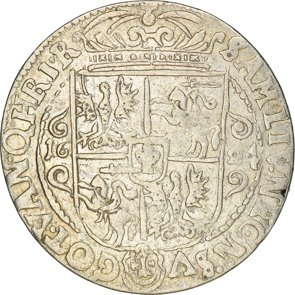 Moneta, Polska, Sigismund III, Ort, 18 Groszy - 1/4 Thaler, 1624, Bydgoszcz