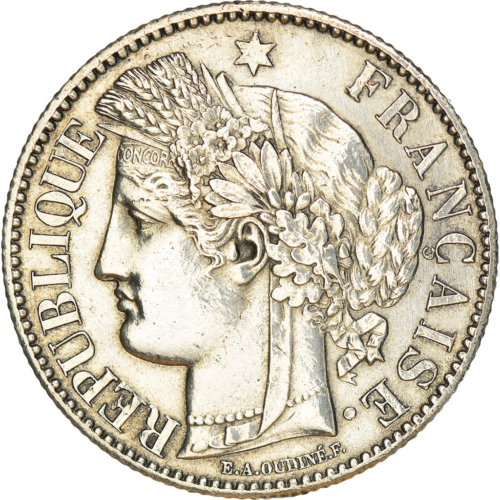 Münze, Frankreich, Cérès, 2 Francs, 1881, Paris, VZ, Silber, KM:817.1, Le