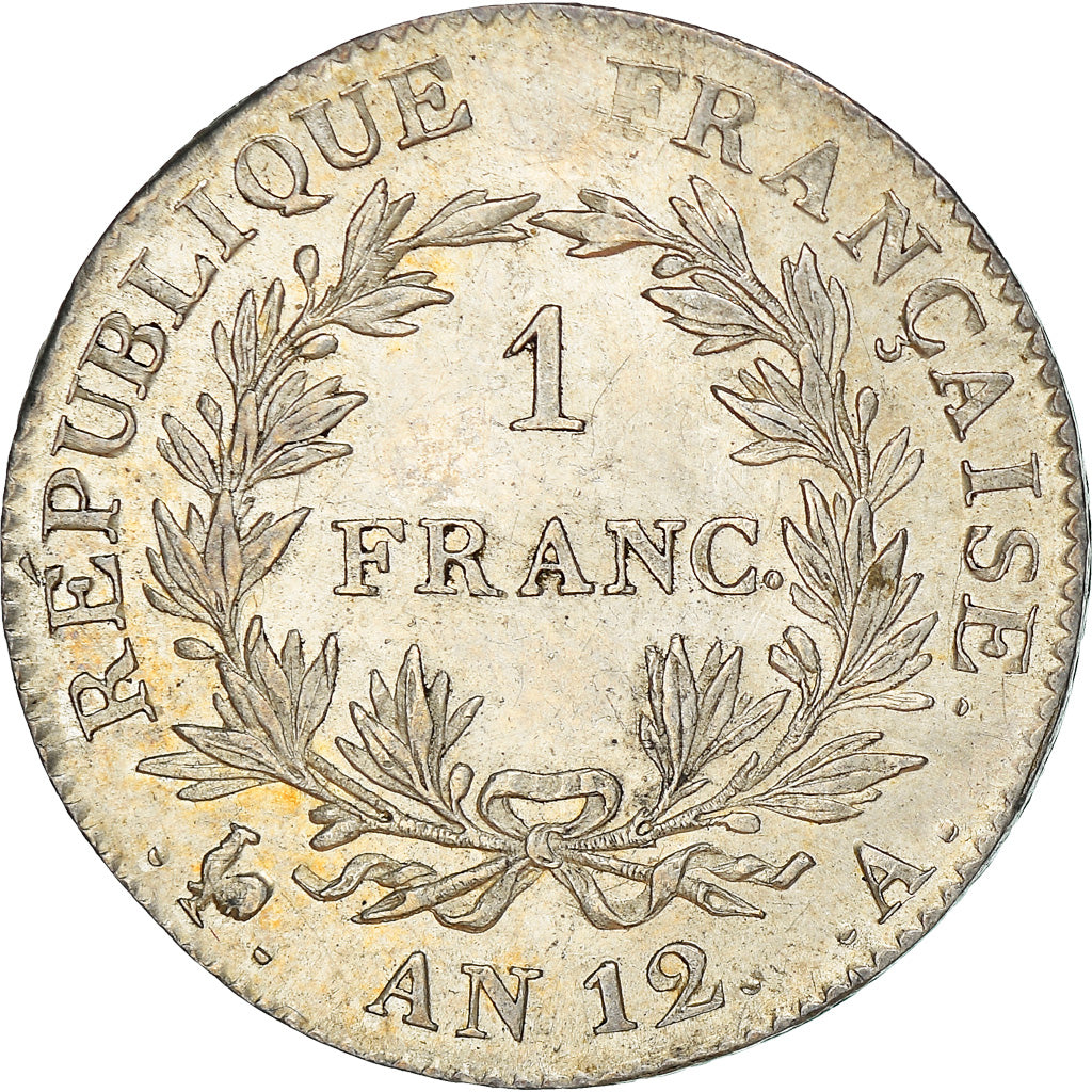 Munten, Frankrijk, Napoléon I, Franc, An 12, Paris, PR, Zilver, KM:649.1
