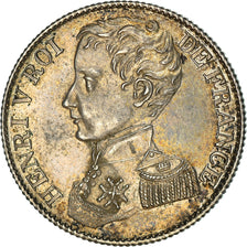 Coin, France, Henri V, Franc, 1831, Brussels, MS(63), Silver, KM:28.1
