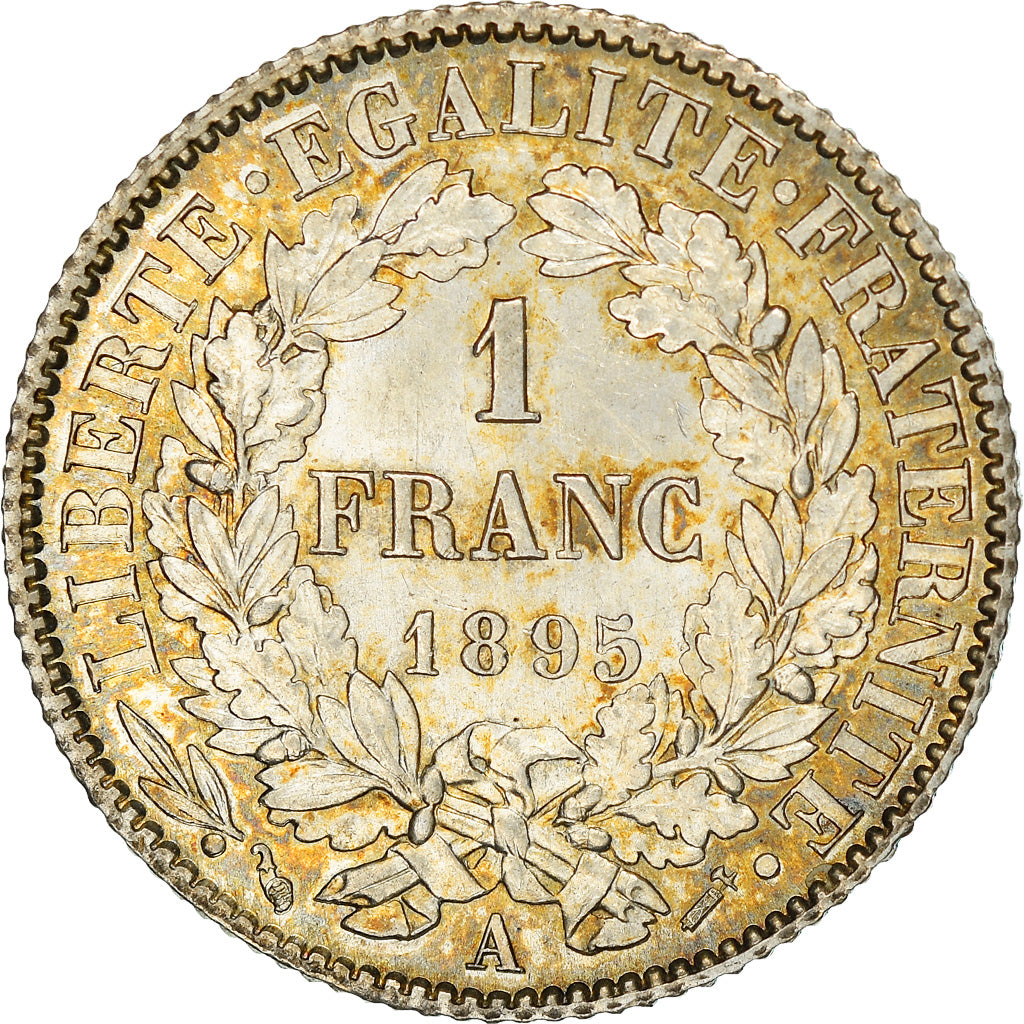 Coin, France, Cérès, Franc, 1895, Paris, AU(55-58), Silver, KM:822.1, Le