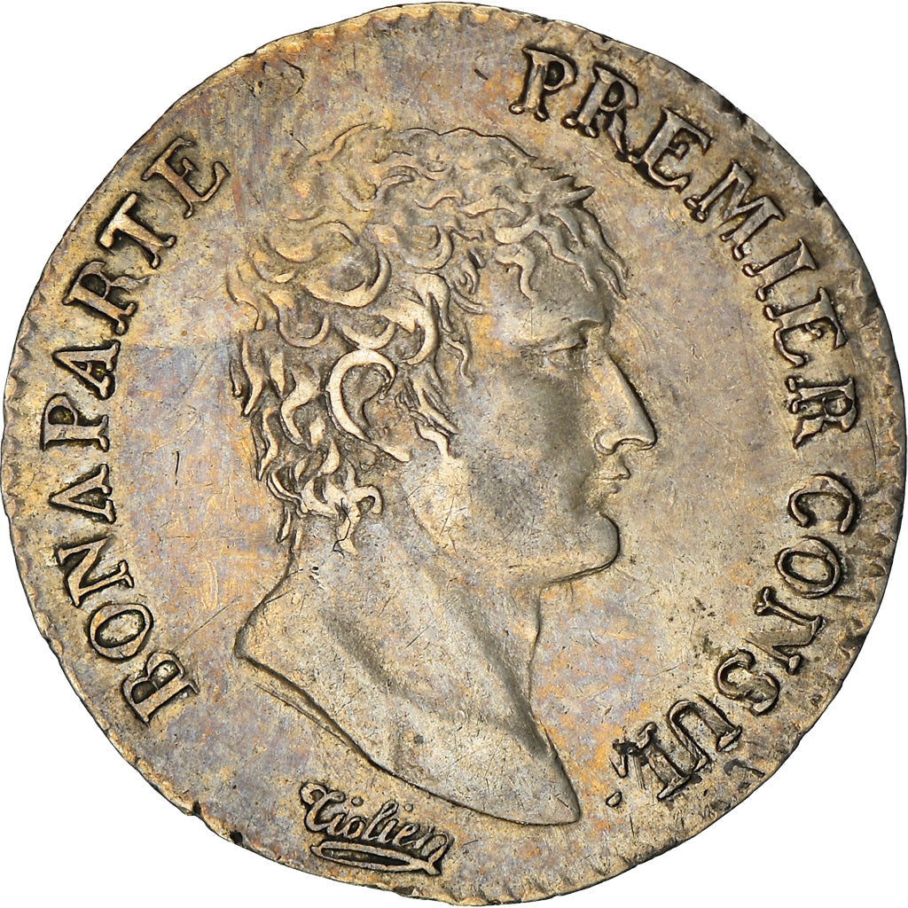 Coin, France, Napoléon I, 1/2 Franc, An 12, Paris, AU(55-58), Silver, KM:655.1