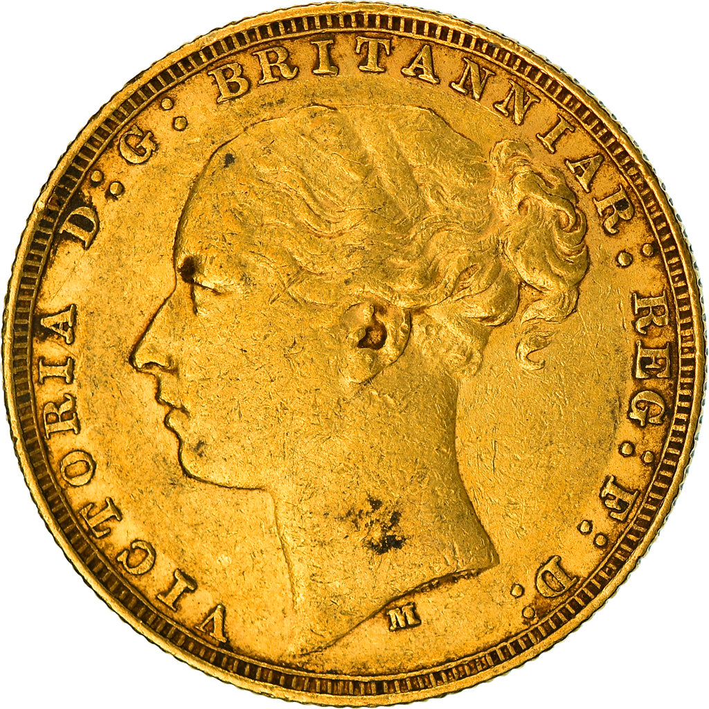 Coin, Australia, Victoria, Sovereign, 1878, Melbourne, EF(40-45), Gold, KM:7