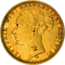 Coin, Australia, Victoria, Sovereign, 1878, Melbourne, EF(40-45), Gold, KM:7