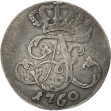GERMAN STATES, 1/24 Thaler, Doppelschilling, 1760, KM #201, VF(30-35), Billon,..