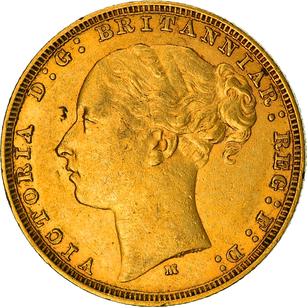 Monnaie, Australie, Victoria, Sovereign, 1879, Melbourne, TTB, Or, KM:7