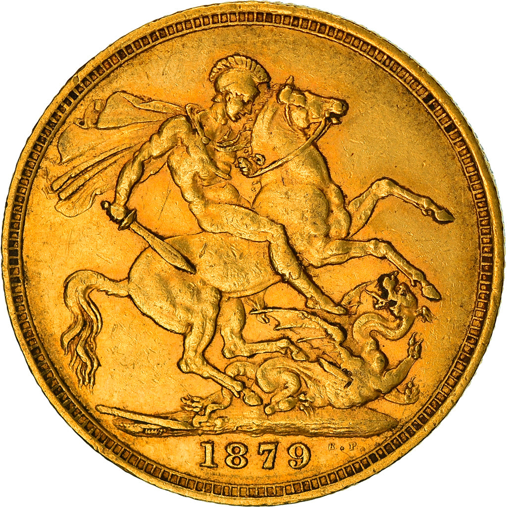Monnaie, Australie, Victoria, Sovereign, 1879, Melbourne, TTB, Or, KM:7