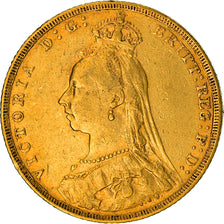 Münze, Australien, Victoria, Sovereign, 1888, Melbourne, SS, Gold, KM:10