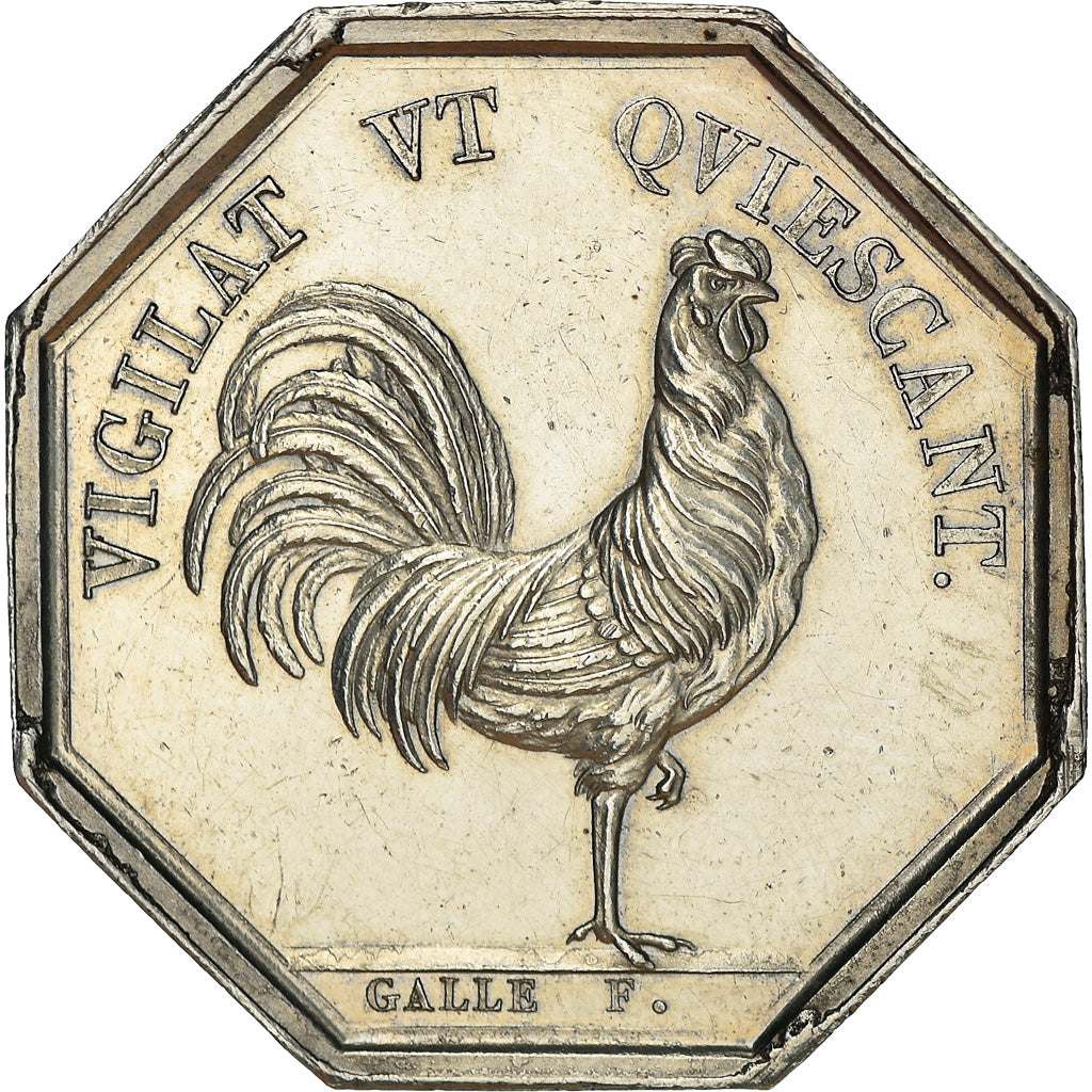 França, Token, Carlos X, Préfecture de Police, Dubois / Galle, AU(55-58)