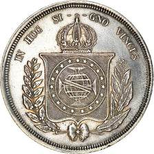 Moneda, Brasil, Pedro II, 500 Reis, 1862, MBC+, Plata, KM:464