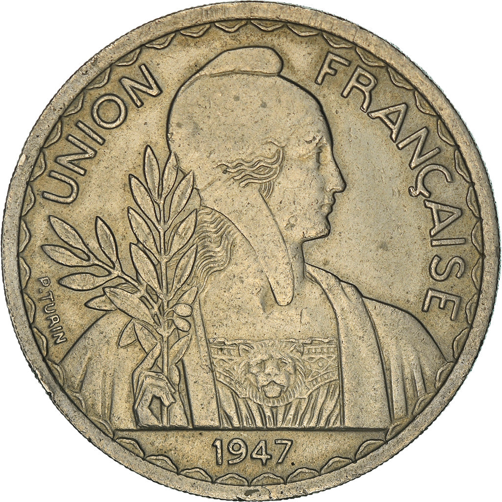 Monnaie, FRENCH INDO-CHINA, Piastre, 1947, Paris, Tranche striée et rainurée