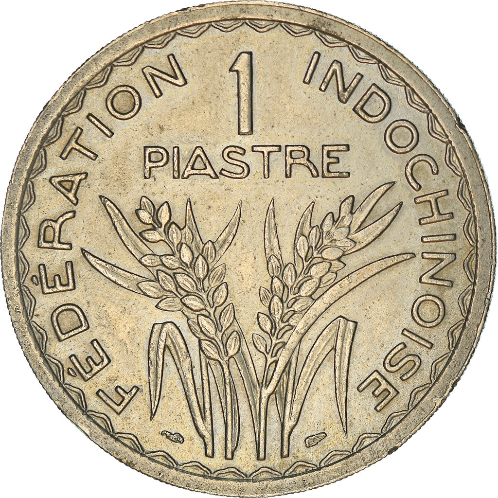 Monnaie, FRENCH INDO-CHINA, Piastre, 1947, Paris, Tranche striée et rainurée