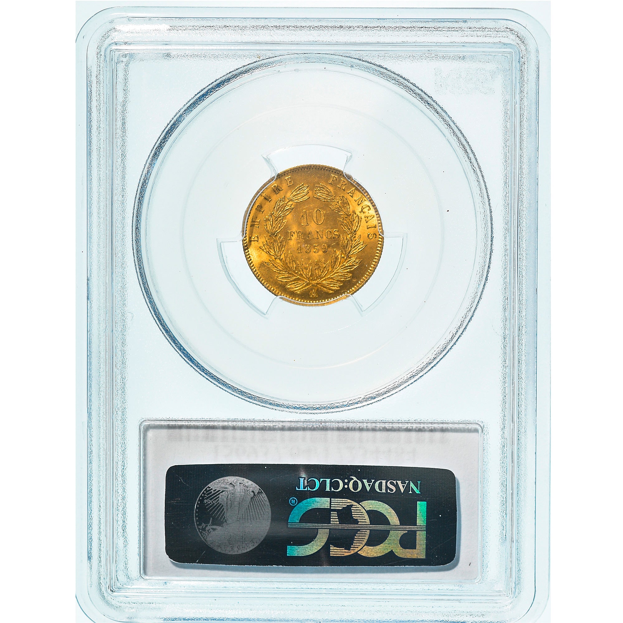 Monnaie, France, Napoleon III, Napoléon III, 10 Francs, 1859, Paris, PCGS