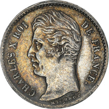 Moneta, Francja, Charles X, 1/4 Franc, 1830, Paris, AU(50-53), Srebro, KM:722.1