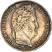 Moeda, França, Louis-Philippe, 1/4 Franc, 1832, Paris, AU(50-53), Prata