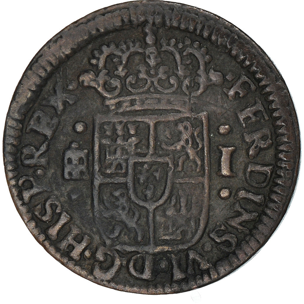 Coin, Spain, Ferdinand VI, Maravedi, 1747, Segovia, EF(40-45), Copper, KM:368