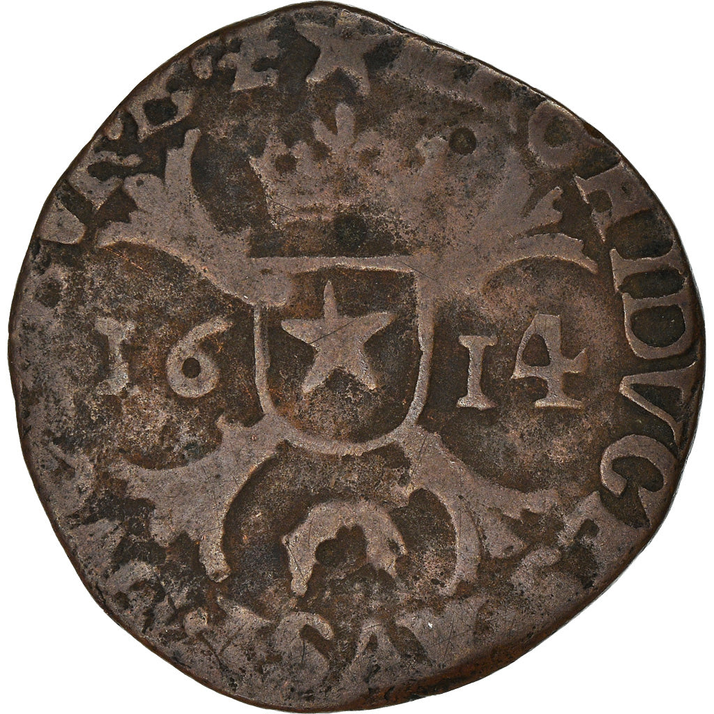 Coin, Spanish Netherlands, BRABANT, Albert & Isabella, Liard, 12 Mites, 1614