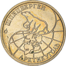 Coin, SPITZBERGEN, 10 Roubles, 1993, AU(55-58), Copper-Nickel Clad Steel, KM:Tn5